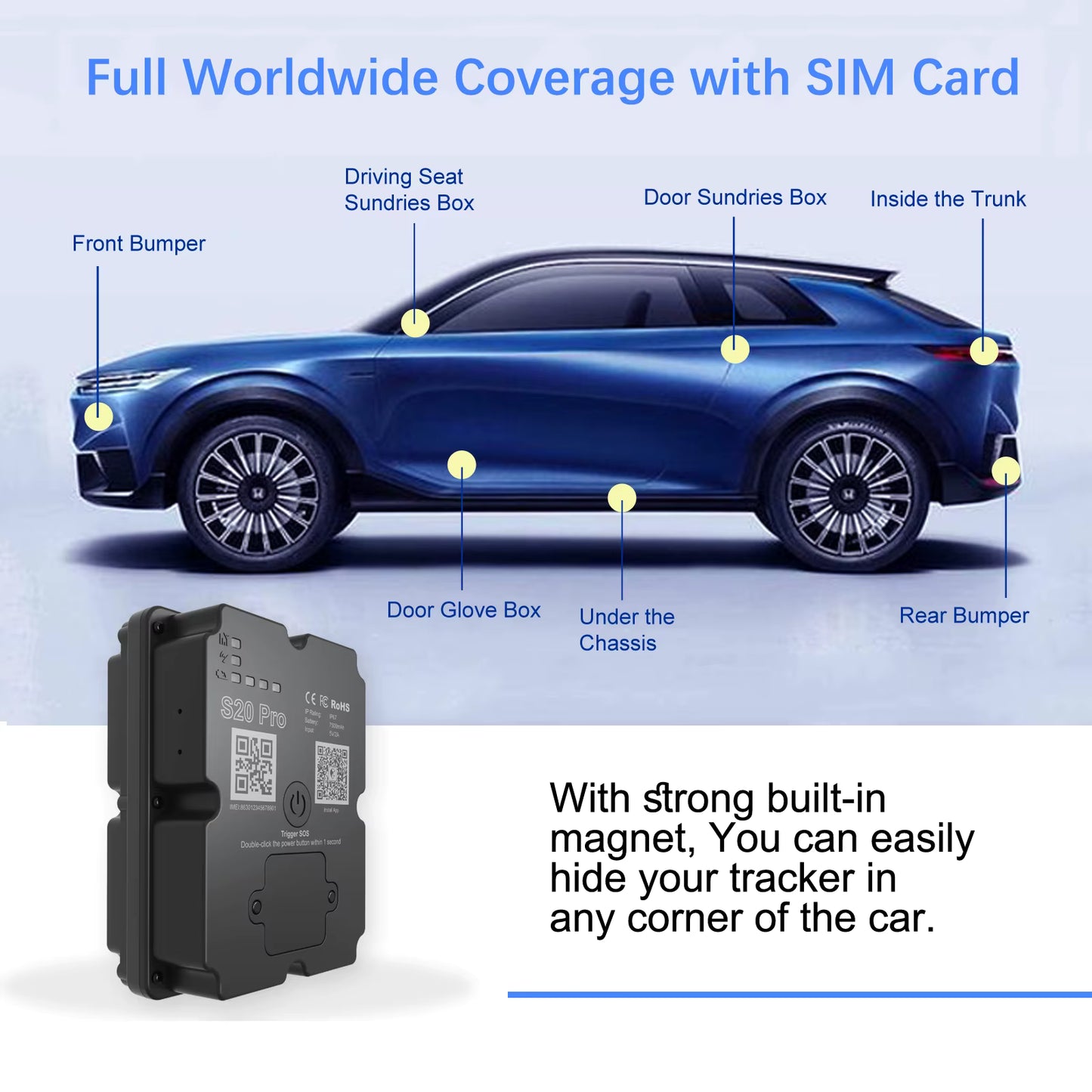 TrackerOne™ 4G GPS Tracker – Real Time Tracking & 30+ Day Battery Life