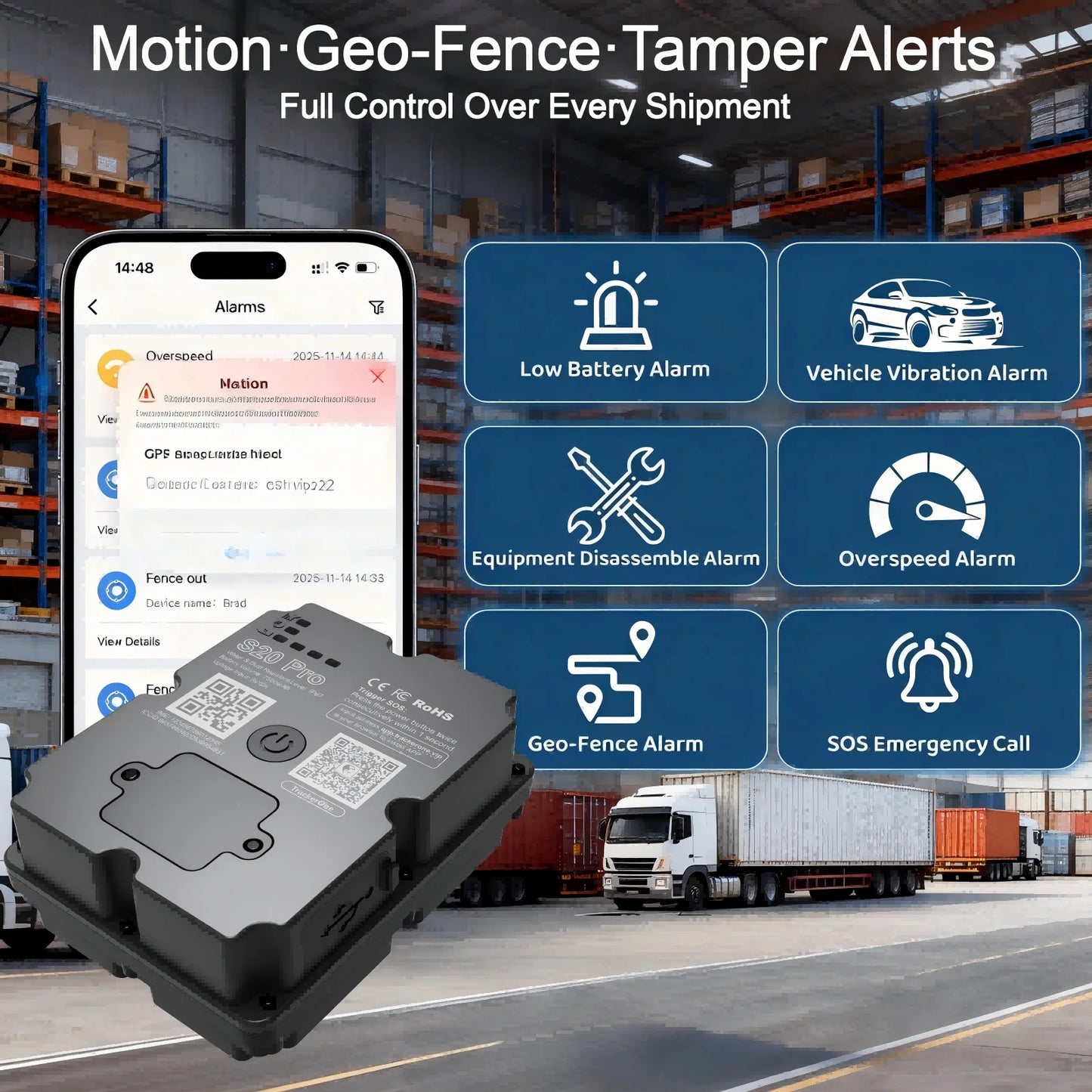 TrackerOne™ 4G GPS Tracker – Real Time Tracking & 30+ Day Battery Life